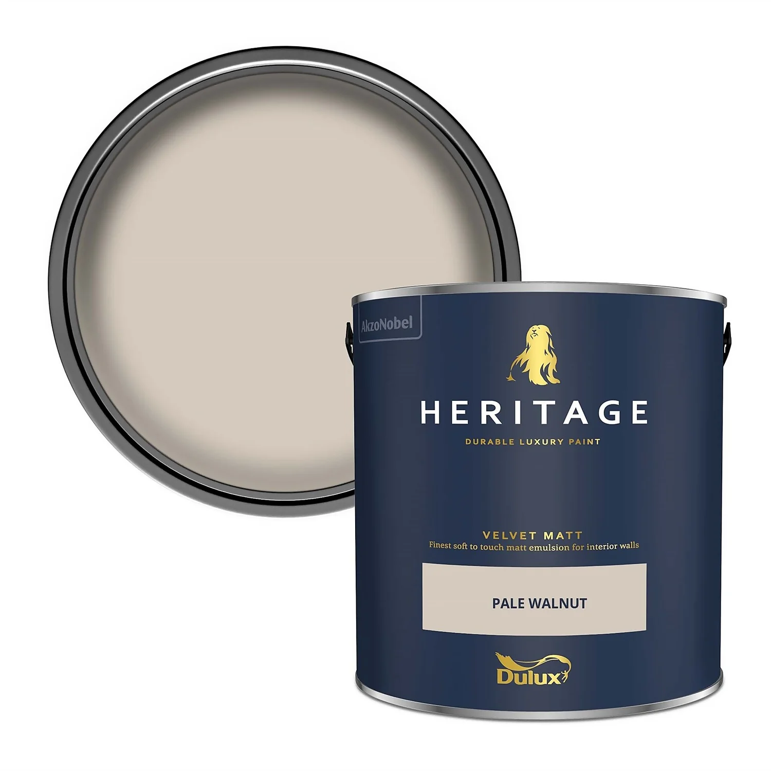 Dulux Heritage Matt Emulsion Paint Pale Walnut - 2.5L 3 Dulux Heritage Matt Emulsion Paint Pale Walnut - 2.5L