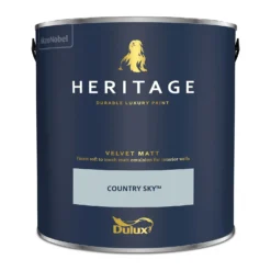 Dulux Heritage Matt Emulsion Paint Country Sky - 2.5L -Paint And Wallpaper Shop 12882030 7924843786664196