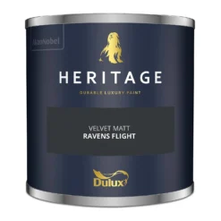 Dulux Heritage Matt Emulsion Paint Ravens Flight - Tester 125ml 14 Dulux Heritage Matt Emulsion Paint Ravens Flight - Tester 125ml -Paint And Wallpaper Shop 12886128 1024843801598322