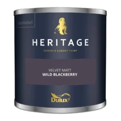 Dulux Heritage Matt Emulsion Paint Wild Blackberry - Tester 125ml -Paint And Wallpaper Shop 12886286 5834843801983519