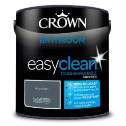 Crown Easyclean® Mouldguard+ Bathroom Mid Sheen Washable Multi Surface Paint Aftershow® - 2.5 L -Paint And Wallpaper Shop 12886751 1764853415506034