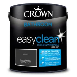 Crown Easyclean® Mouldguard+ Bathroom Mid Sheen Washable Multi Surface Paint Rebel® - 2.5L 15 Crown Easyclean® Mouldguard+ Bathroom Mid Sheen Washable Multi Surface Paint Rebel® - 2.5L -Paint And Wallpaper Shop 12886771 3034853416054662