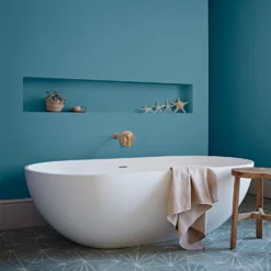 Crown Easyclean® Mouldguard+ Bathroom Mid Sheen Washable Multi Surface Paint Teal® - 2.5L -Paint And Wallpaper Shop 12886785 1134853415861891