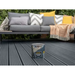 Ronseal Ultimate Protection Decking Paint Charcoal - 2.5L -Paint And Wallpaper Shop 12889258 6854942291354491