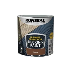 Ronseal Ultimate Protection Decking Paint Chestnut - 2.5L -Paint And Wallpaper Shop 12889266 2084942291353963