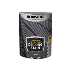 Ronseal Ultimate Protection Decking Stain Charcoal - 5L -Paint And Wallpaper Shop 12889273 9124949798462253