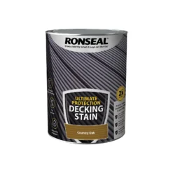 Ronseal Ultimate Protection Decking Stain Country Oak - 5L 15 Ronseal Ultimate Protection Decking Stain Country Oak - 5L -Paint And Wallpaper Shop 12889274 1064949798667669