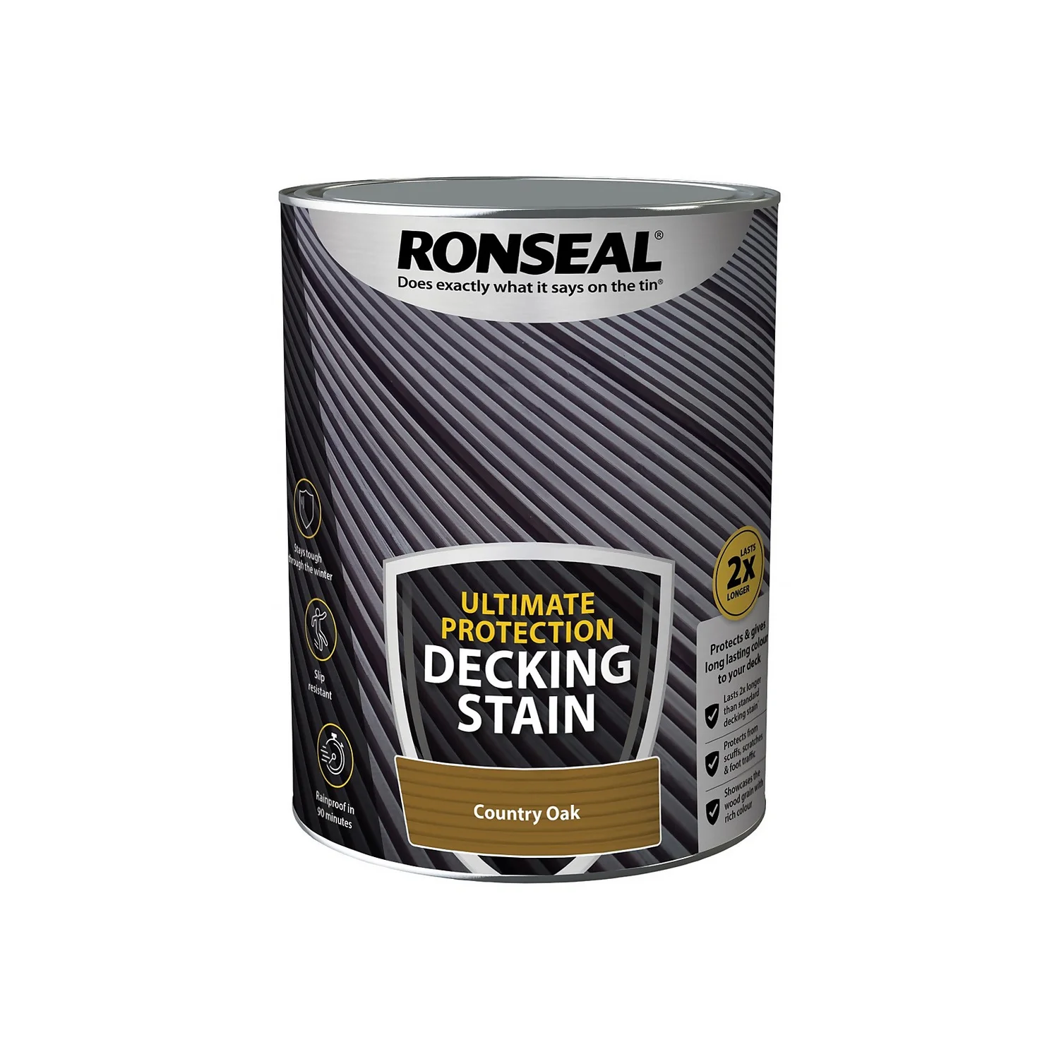 Ronseal Ultimate Protection Decking Stain Country Oak - 5L 9 Ronseal Ultimate Protection Decking Stain Country Oak - 5L - Image 7