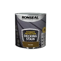 Ronseal Ultimate Protection Decking Stain Dark Oak - 2.5L -Paint And Wallpaper Shop 12889276 6394949798380299