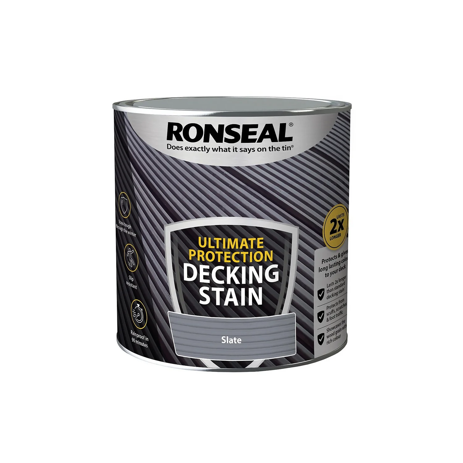 Ronseal Ultimate Protection Decking Stain Slate - 2.5L 6 Ronseal Ultimate Protection Decking Stain Slate - 2.5L - Image 4