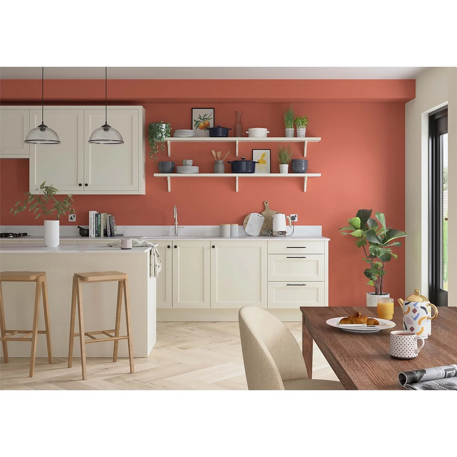 Dulux Simply Refresh Feature Wall One Coat Matt Emulsion Paint Blood Orange - Tester 30ml 5 Dulux Simply Refresh Feature Wall One Coat Matt Emulsion Paint Blood Orange - Tester 30ml - Image 3