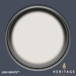 Dulux Heritage Matt Emulsion Paint Ash White - Tester 125ml -Paint And Wallpaper Shop 12891141 2004843786647108