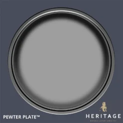 Dulux Heritage Matt Emulsion Paint Pewter Plate - Tester 125ml -Paint And Wallpaper Shop 12891305 1524843790338698