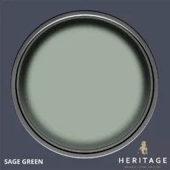 Dulux Heritage Matt Emulsion Paint Sage Green - Tester 125ml -Paint And Wallpaper Shop 12891352 1134843800364134