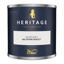Dulux Heritage Matt Emulsion Paint Wiltshire White - Tester 125ml 14 Dulux Heritage Matt Emulsion Paint Wiltshire White - Tester 125ml -Paint And Wallpaper Shop 12891360 1774843793720895