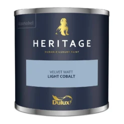 Dulux Heritage Matt Emulsion Paint Light Cobalt - Tester 125ml -Paint And Wallpaper Shop 12891502 1754843798787277