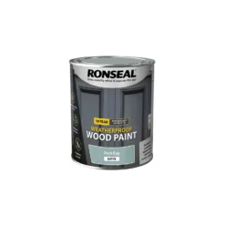 Ronseal 10 Year Weatherproof Wood Paint Duck Egg Satin - 750ml -Paint And Wallpaper Shop 12898150 1774942291675542