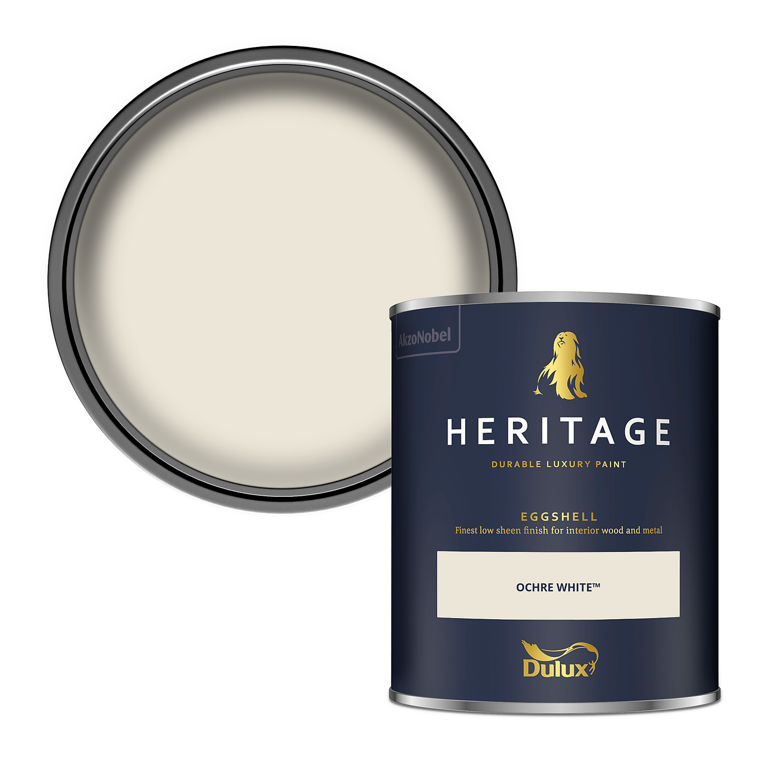 Dulux Heritage Eggshell Paint Ochre White - 750ml 3 Dulux Heritage Eggshell Paint Ochre White - 750ml