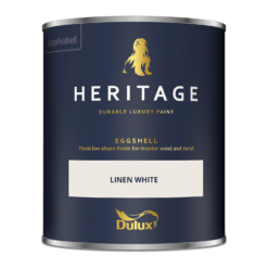 Dulux Heritage Eggshell Paint Linen White - 750ml -Paint And Wallpaper Shop 12898988 1434847626372344