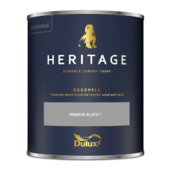 Dulux Heritage Eggshell Paint Pewter Plate - 750ml -Paint And Wallpaper Shop 12899034 1474847640692322