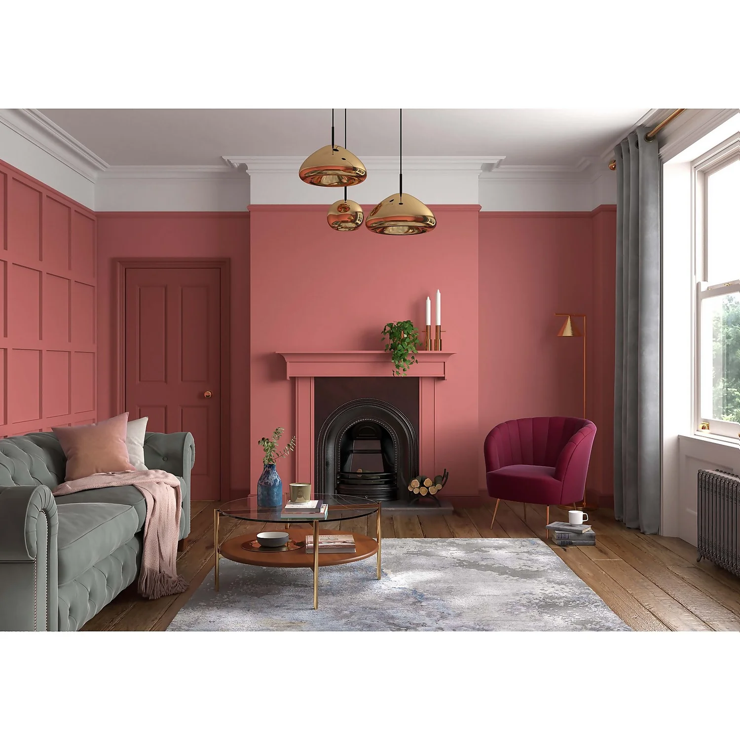 Dulux Heritage Eggshell Paint Coral Pink - 750ml 4 Dulux Heritage Eggshell Paint Coral Pink - 750ml - Image 2