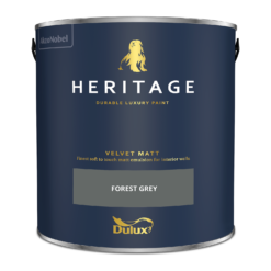 Dulux Heritage Matt Emulsion Paint Forest Grey - 2.5L -Paint And Wallpaper Shop 12899134 1374847675355540