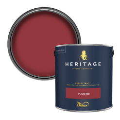 Dulux Heritage Matt Emulsion Paint Pugin Red - 2.5L