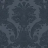 Belgravia Décor Amara Damask Textured Dark Blue Wallpaper 1 Belgravia Décor Amara Damask Textured Dark Blue Wallpaper -Paint And Wallpaper Shop 12916630 7554980393857433