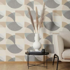 Elle Decoration Geometric Grey Cream Wallpaper 7 Elle Decoration Geometric Grey Cream Wallpaper -Paint And Wallpaper Shop 13027930 9044973365084287