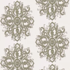 Elle Decoration Damask Cream Gold Wallpaper