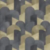 Elle Decoration Retro Black Gold Wallpaper -Paint And Wallpaper Shop 13027978 1034860367778745
