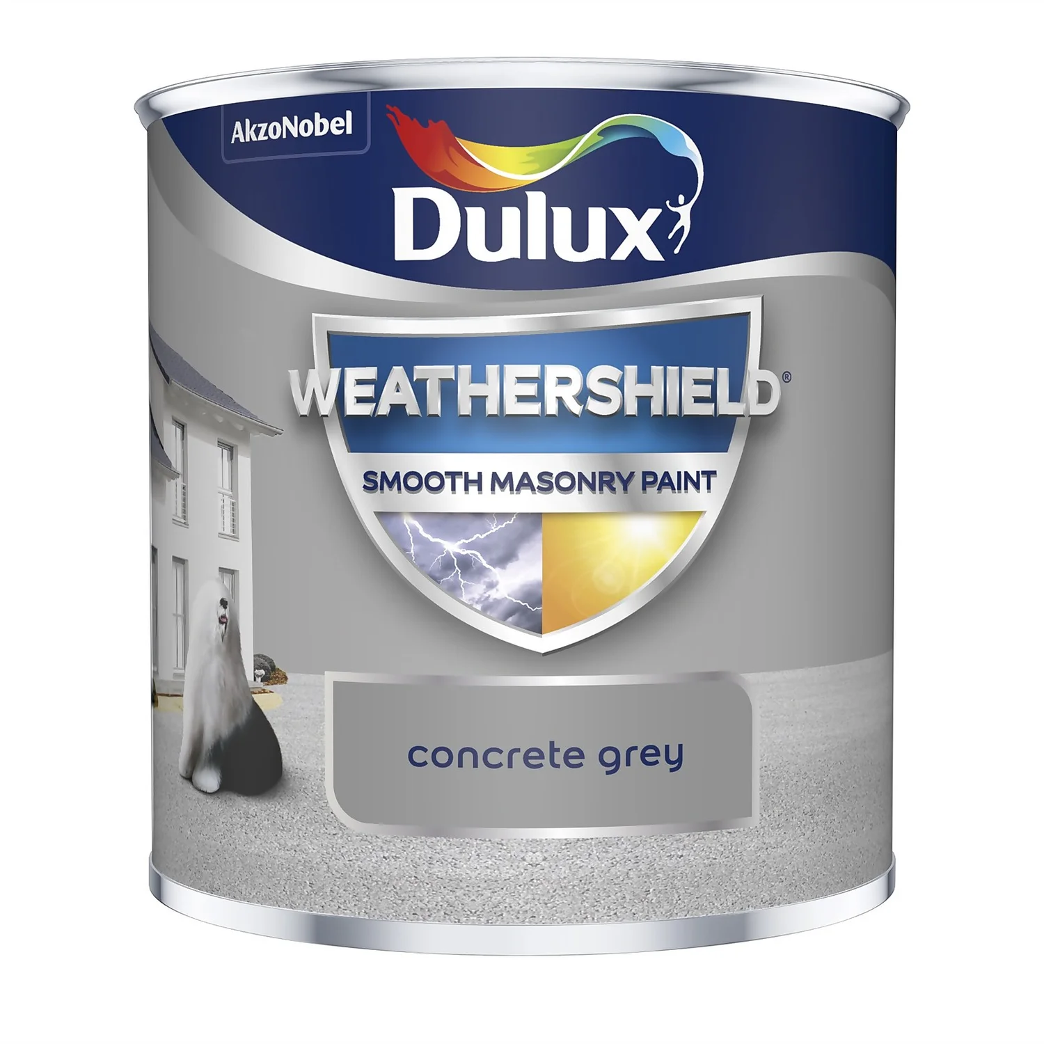 Dulux Weathershield Smooth Masonry Paint Concrete Grey - Tester 250ml 3 Dulux Weathershield Smooth Masonry Paint Concrete Grey - Tester 250ml