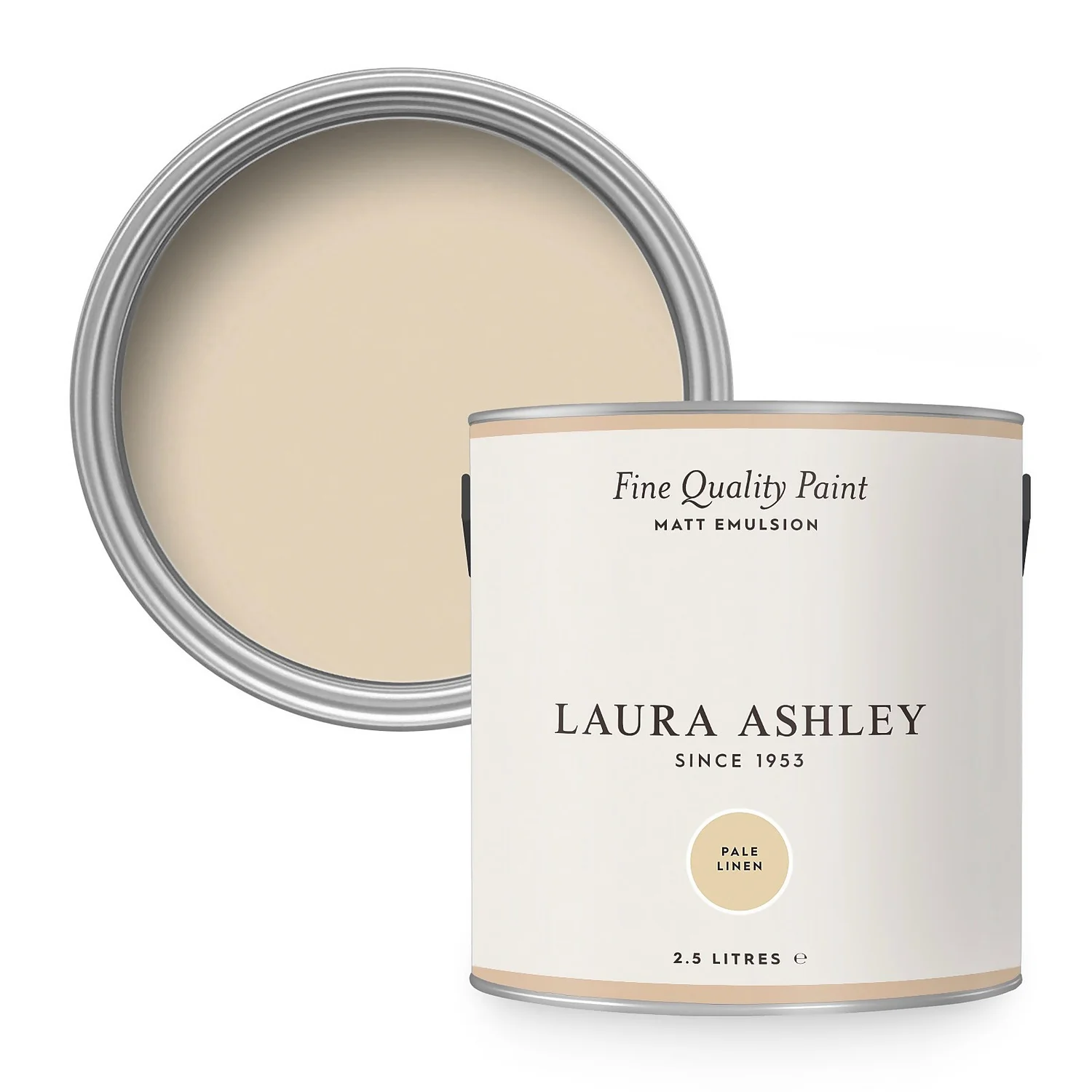 Laura Ashley Matt Emulsion Paint Pale Linen - 2.5L 3 Laura Ashley Matt Emulsion Paint Pale Linen - 2.5L