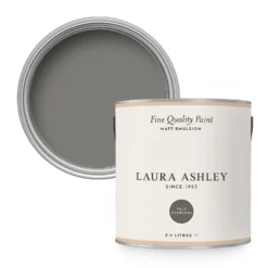 Laura Ashley Matt Emulsion Paint Pale Charcoal - 2.5L