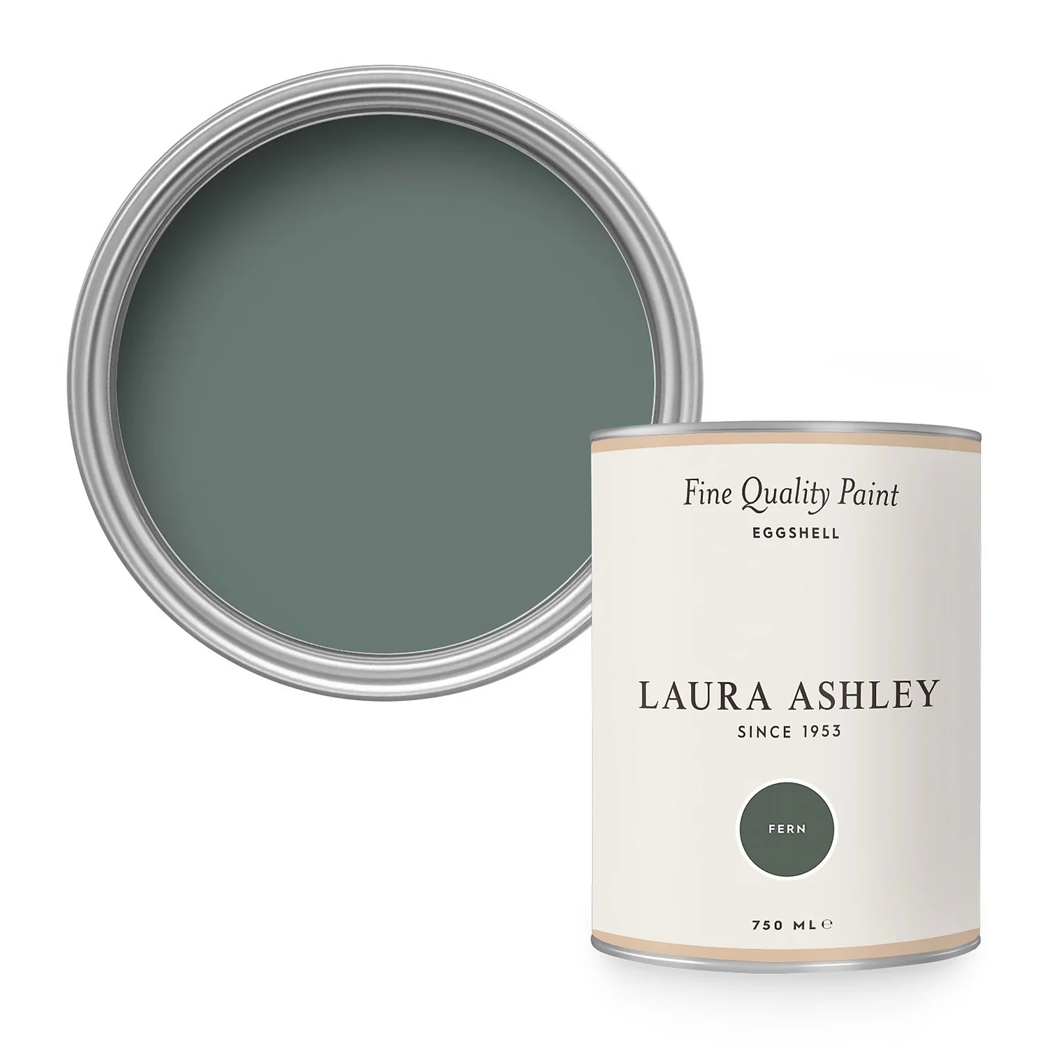 Laura Ashley Eggshell Paint Fern - 750ml 3 Laura Ashley Eggshell Paint Fern - 750ml