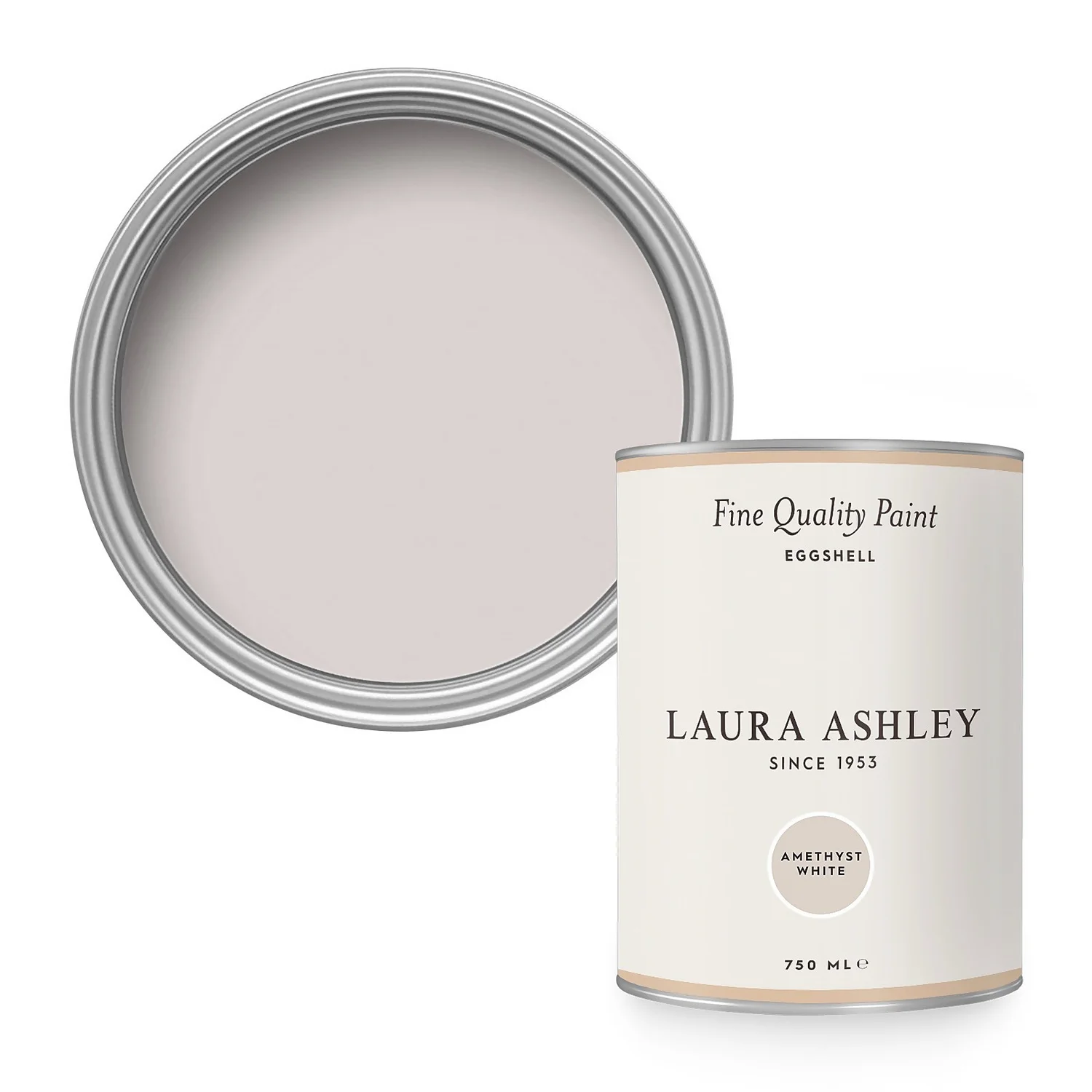 Laura Ashley Eggshell Paint Amethyst White - 750ml 3 Laura Ashley Eggshell Paint Amethyst White - 750ml