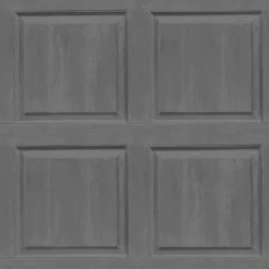 Artistick Washed Panel Charcoal Wallpaper