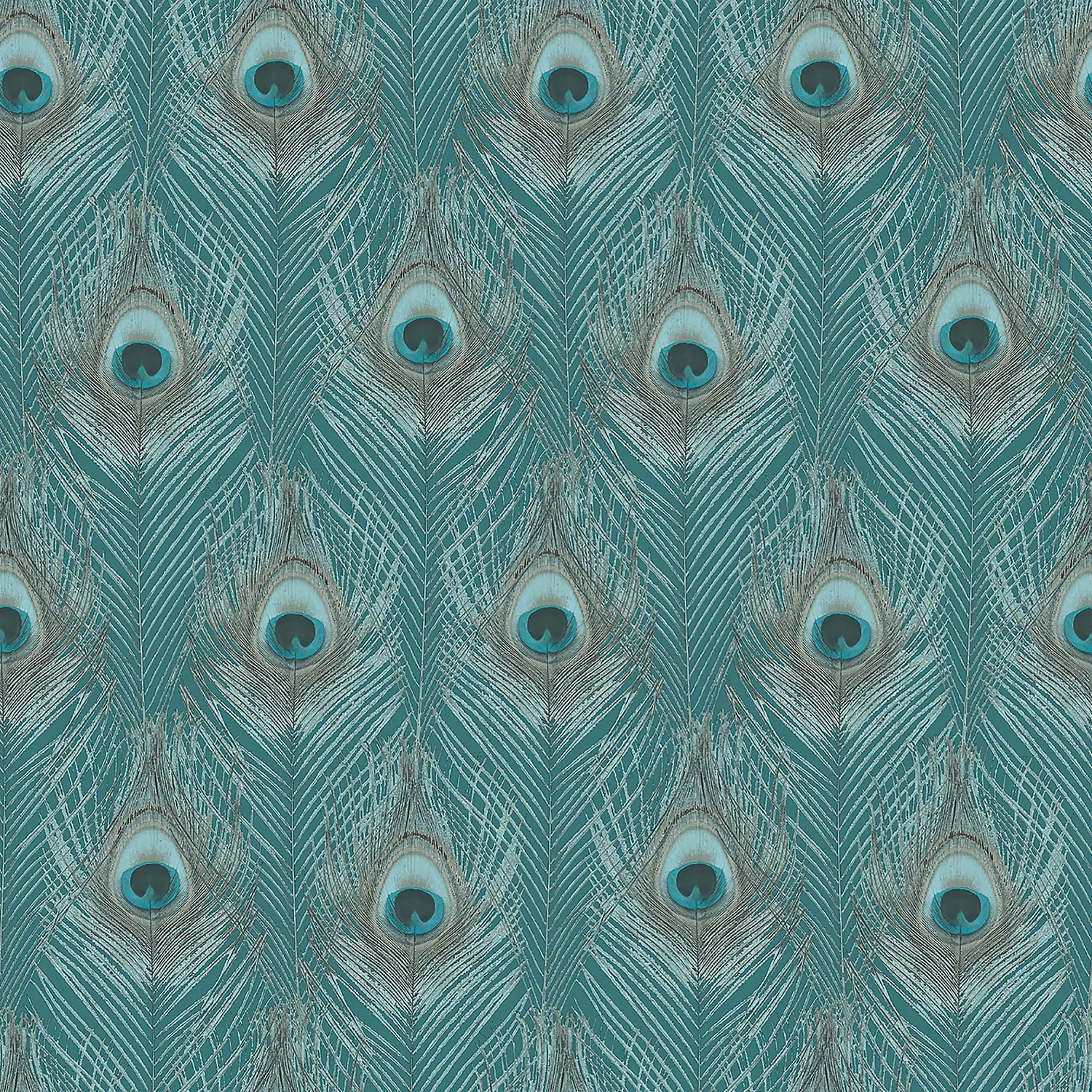 Organic Textures Peacock Turquoise Wallpaper Sample 3 Organic Textures Peacock Turquoise Wallpaper Sample