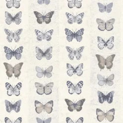 Featured Products 5 Organic Textures Jewel Butterflies Blue Wallpaper Sample