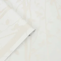Laura Ashley Cottonwood Pearlescent White Wallpaper -Paint And Wallpaper Shop 13135785 2064871513733339