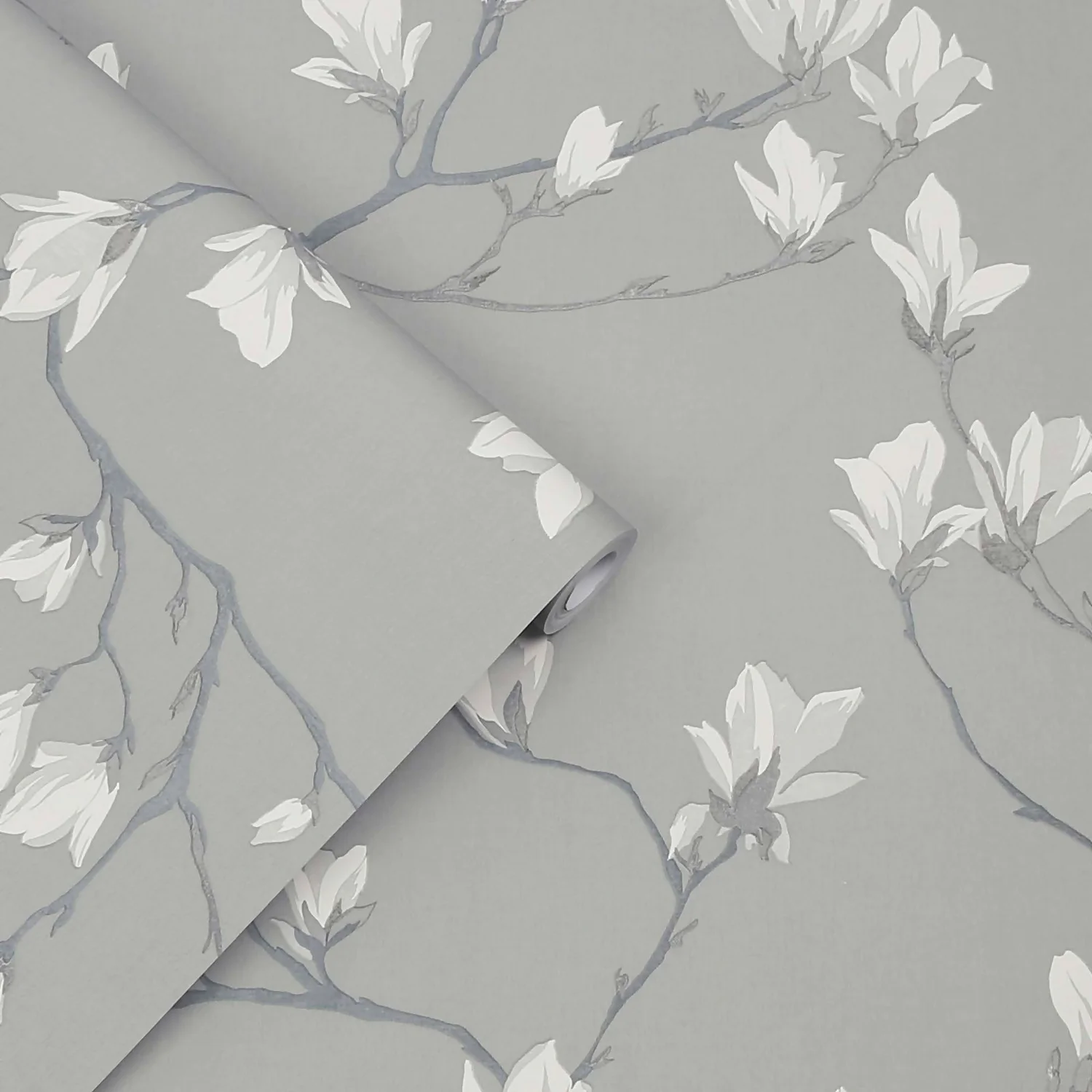 Laura Ashley Magnolia Grove Slate Wallpaper 5 Laura Ashley Magnolia Grove Slate Wallpaper - Image 3