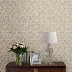 Laura Ashley Willow Leaf Natural Wallpaper -Paint And Wallpaper Shop 13135807 9914871509321599