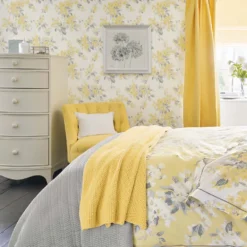 Laura Ashley Apple Blossom Sunshine Wallpaper -Paint And Wallpaper Shop 13135808 1694871505282423