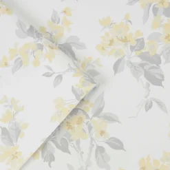 Laura Ashley Apple Blossom Sunshine Wallpaper -Paint And Wallpaper Shop 13135808 3804871505316026