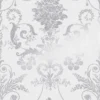 Laura Ashley Josette Metallic Silver Wallpaper -Paint And Wallpaper Shop 13135820 1844871507687310