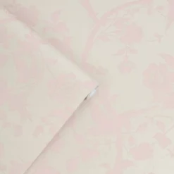 Laura Ashley Oriental Garden Pearlescent Chalk Pink Wallpaper -Paint And Wallpaper Shop 13135835 1334871509360059