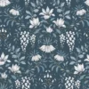 Laura Ashley Parterre Dark Seaspray Wallpaper -Paint And Wallpaper Shop 13135843 9974871509291749