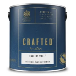 CRAFTED™ By Crown Flat Matt Interior Wall, Ceiling And Wood Paint Gallery Wall® - 2.5L -Paint And Wallpaper Shop 13167115 1734881130850901