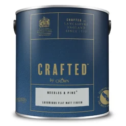 CRAFTED™ By Crown Flat Matt Interior Wall, Ceiling And Wood Paint Needles & Pins® - 2.5L 10 CRAFTED™ By Crown Flat Matt Interior Wall, Ceiling And Wood Paint Needles & Pins® - 2.5L -Paint And Wallpaper Shop 13167122 3224881139929102