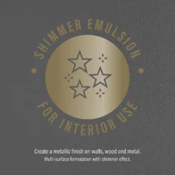 CRAFTED™ By Crown Lustrous Metallic Interior Wall And Wood Paint Entice® - 1.25L -Paint And Wallpaper Shop 13167159 4054881157530759